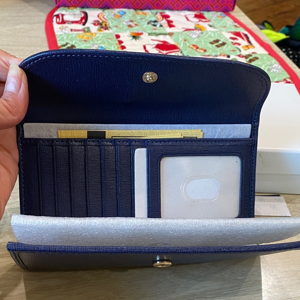 Dooney & Bourke Deep Blue Wallet - Picture 3 of 5